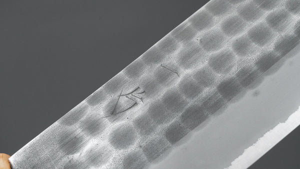 Hitohira Hinode Tsuchime White #2 Stainless Clad Nakiri 165mm Taihei Wood Handle