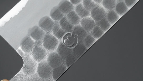 Hitohira Hinode Tsuchime White #2 Stainless Clad Nakiri 165mm Taihei Wood Handle