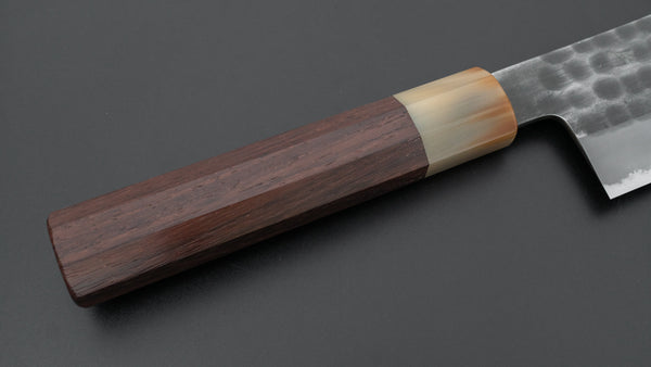 Hitohira Hinode Tsuchime White #2 Stainless Clad Nakiri 165mm Taihei Wood Handle