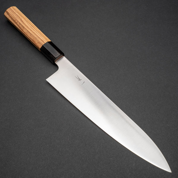 Hitohira FJ VG-10 Gyuto 240mm Taihei Zebra Wood Octagonal Handle