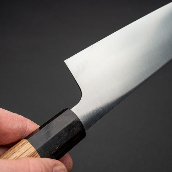 Hitohira FJ VG-10 Gyuto 240mm Taihei Zebra Wood Octagonal Handle