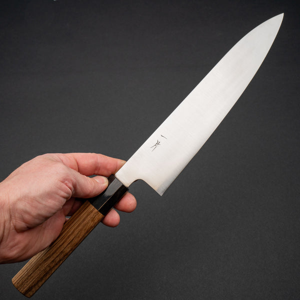 Hitohira FJ VG-10 Gyuto 240mm Taihei Zebra Wood Octagonal Handle