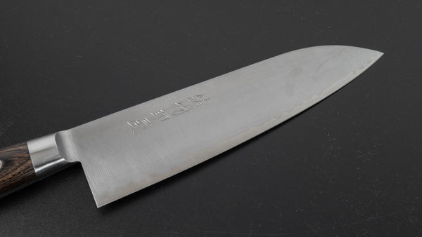 Hitohira Imojiya ST SG2 Santoku 180mm Brown Pakka Handle