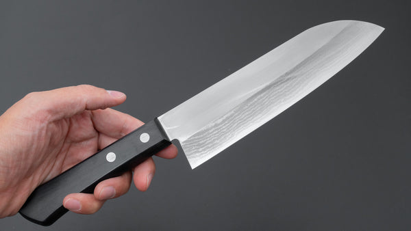 Hitohira DP Damascus Santoku 165mm Pakka Handle