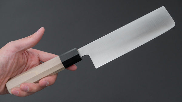 Hitohira Ashi Swedish Stainless Nakiri 165mm Ho Wood Handle - Tetogi