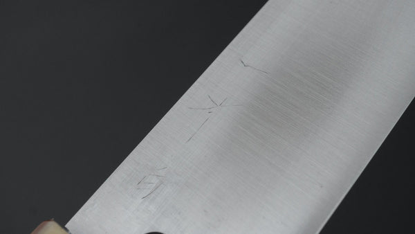 Hitohira Ashi White 2 Nakiri Ebony Handle - Tetogi