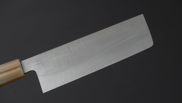 Hitohira Ashi White 2 Nakiri Ebony Handle - Tetogi