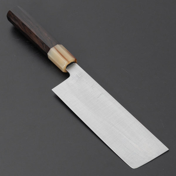 Hitohira Ashi White 2 Nakiri Ebony Handle - Tetogi