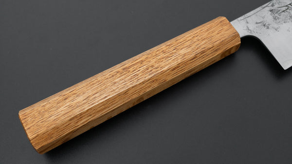 Hitohira Futana SLD Nashiji Gyuto 210mm Oak Handle - Tetogi