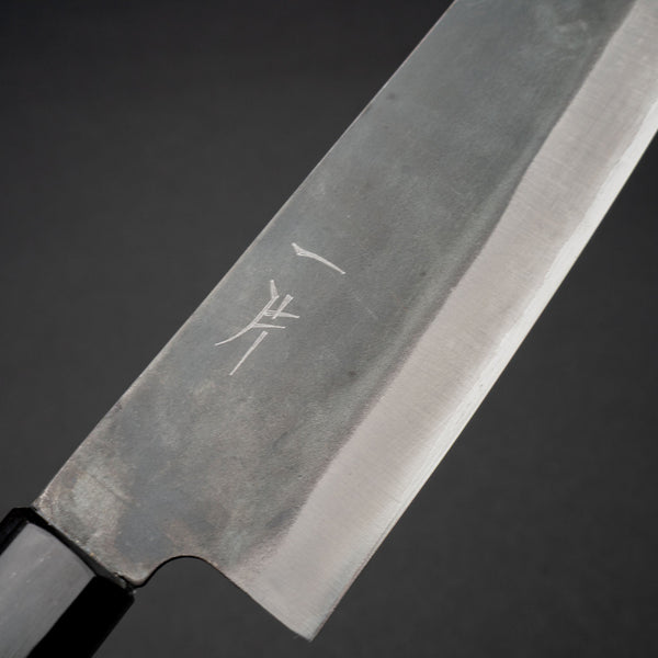 Hitohira Hizen Kurouchi Blue 1 Stainless Clad Gyuto 210mm Ho Wood Handle - Tetogi