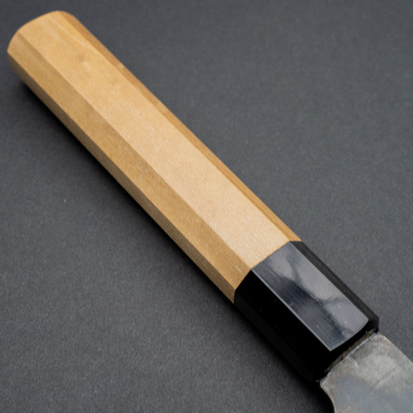 Hitohira Hizen Kurouchi Blue 1 Stainless Clad Gyuto 210mm Ho Wood Handle - Tetogi
