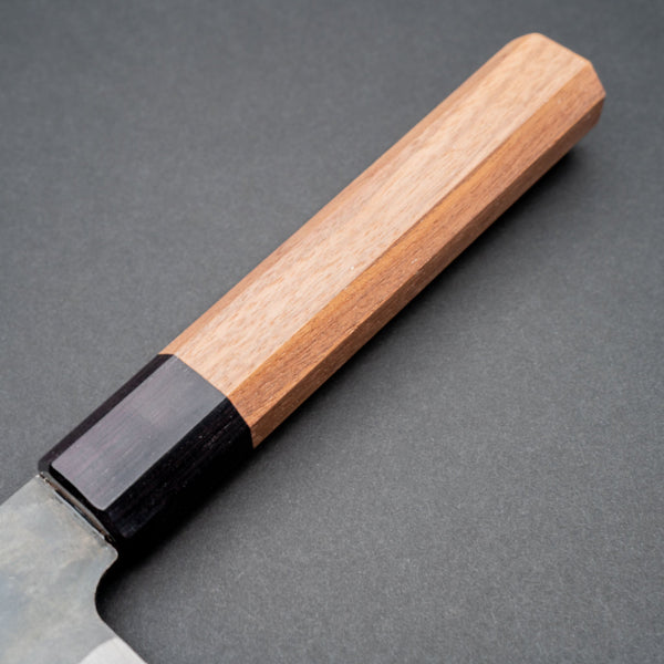 Hitohira Hizen Kurouchi Blue 1 Stainless Clad Gyuto 210mm Walnut Wood Handle - Tetogi