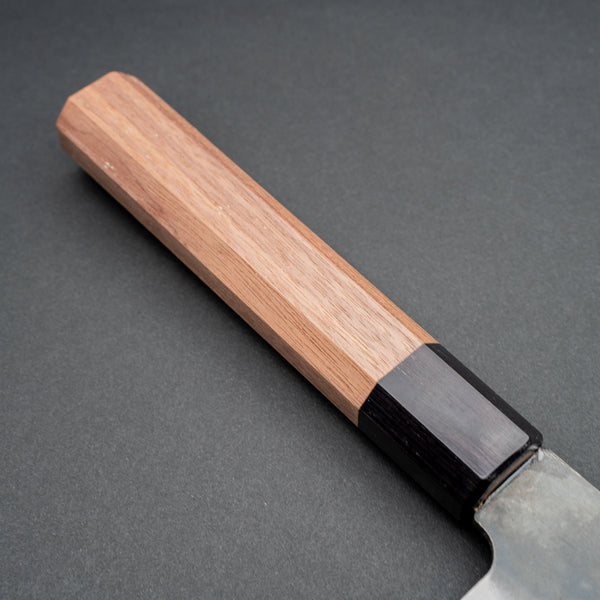 Hitohira Hizen Kurouchi Blue 1 Stainless Clad Gyuto 210mm Walnut Wood Handle - Tetogi