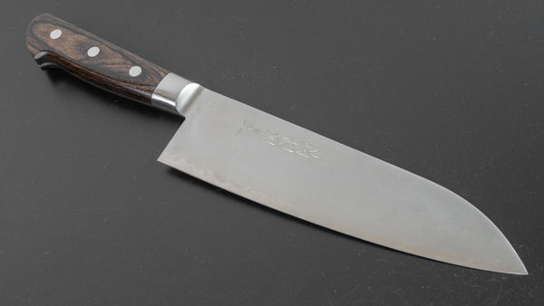 Hitohira Imojiya ST SG2 Santoku 180mm Brown Pakka Handle - Tetogi