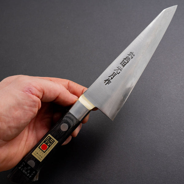 Kogetsu Carbon Honesuki Kaku 150mm Pakka Handle - Tetogi