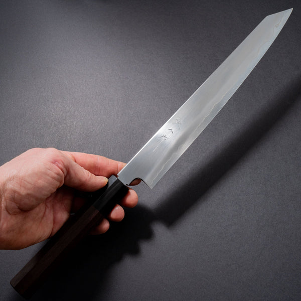 Tetsujin Silver #3 Ukiba Kiritsuke Sujihiki 270mm Taihei Tagayasan Handle - Tetogi