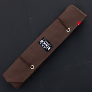 HI-CONDITION Hanpu Canvas 6 Pockets Knife Roll Brown - Tetogi