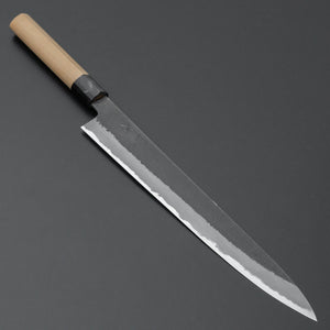 Hitohira Hinode Nashiji White #2 Sujihiki 270mm Ho Wood Handle (D-Shape) - Tetogi