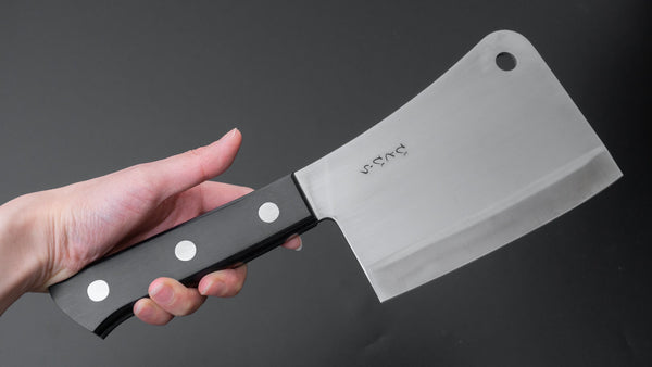 Hitohira Hiragana Chopper 160mm Pakka Handle - Tetogi