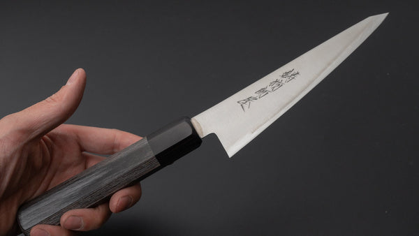 Hitohira Imojiya TH Blue Super Honesuki Kaku Pakka Handle (Gray) - Tetogi