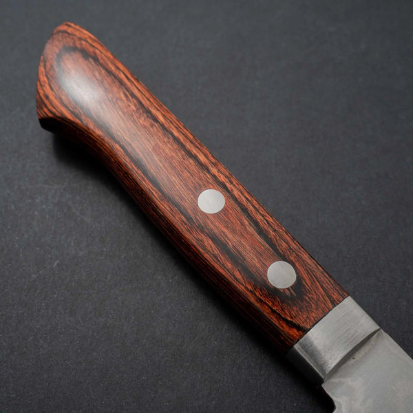 Hitohira NM Damascus Santoku 165mm Imitation Mahogany Handle - Tetogi