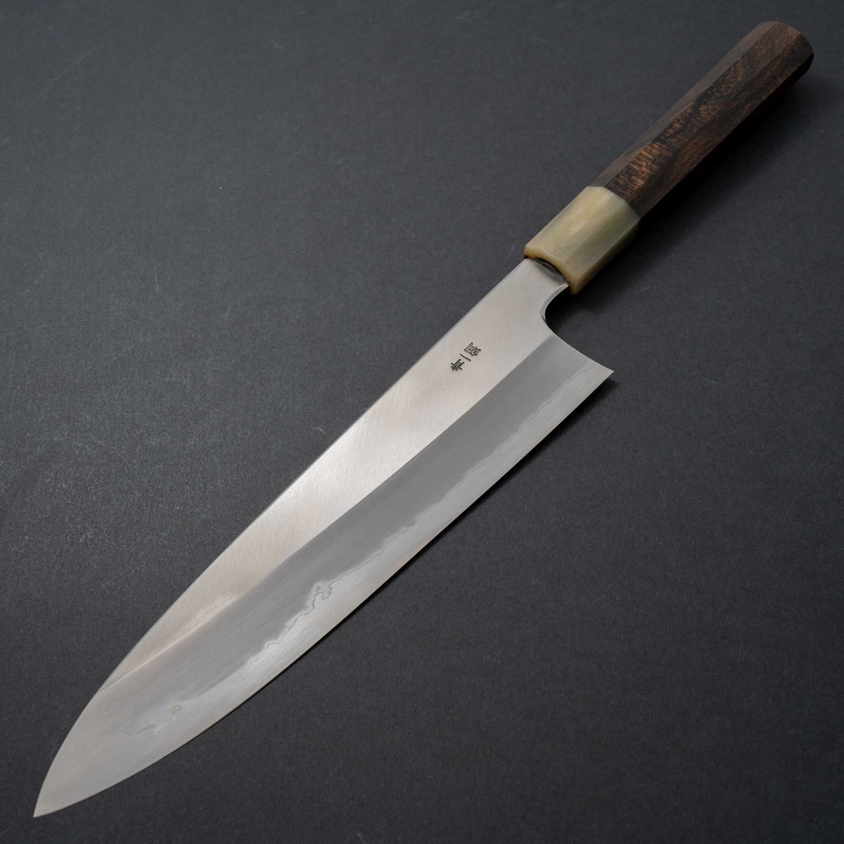 Hitohira Togashi Blue #1 Stainless Clad Migaki Gyuto 240mm