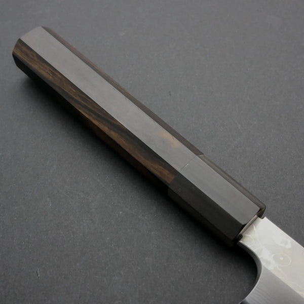 Hitohira Togashi White #1 Damascus Yanagiba 300mm Ebony Handle (Saya) - Tetogi
