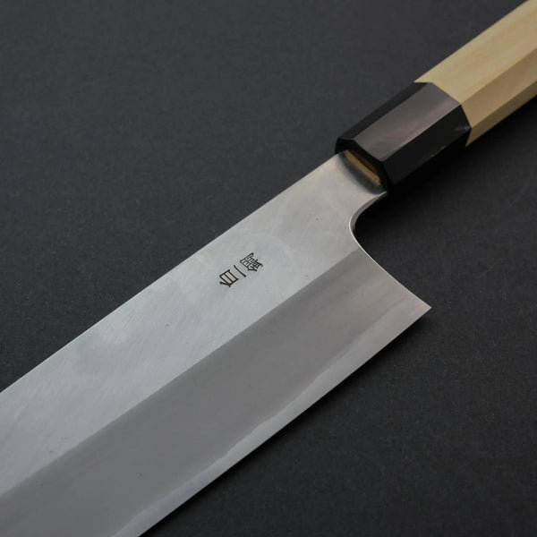 Hitohira Togashi White #1 Stainless Clad Gyuto 240mm Ho Wood Handle - Tetogi