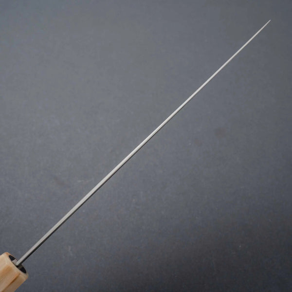 Hitohira Togashi White #1 Stainless Clad Kasumi Gyuto 210mm Ebony Handle - Tetogi