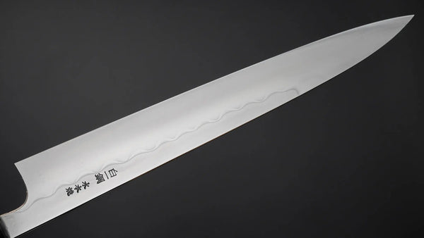 Hitohira Togashi Yohei White #1 Mizu Honyaki Sujihiki 270mm Taihei Ebony Handle (#065)