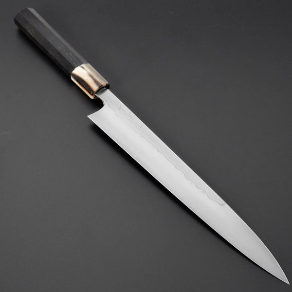 Hitohira Togashi Yohei White #1 Mizu Honyaki Sujihiki 270mm Taihei Ebony Handle (#065)