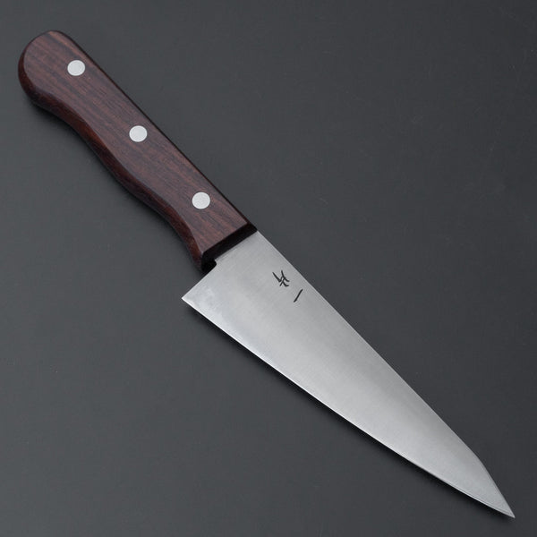 Hitohira Vintage SK Honesuki Kaku Ebony Handle (No Bolster/ Bigger Handle) - Tetogi