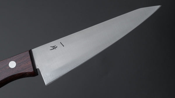 Hitohira Vintage SK Honesuki Kaku Ebony Handle (No Bolster/ Bigger Handle) - Tetogi