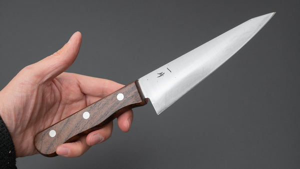 Hitohira Vintage SK Honesuki Kaku Wood Handle (No Bolster/ Bigger Handle) - Tetogi