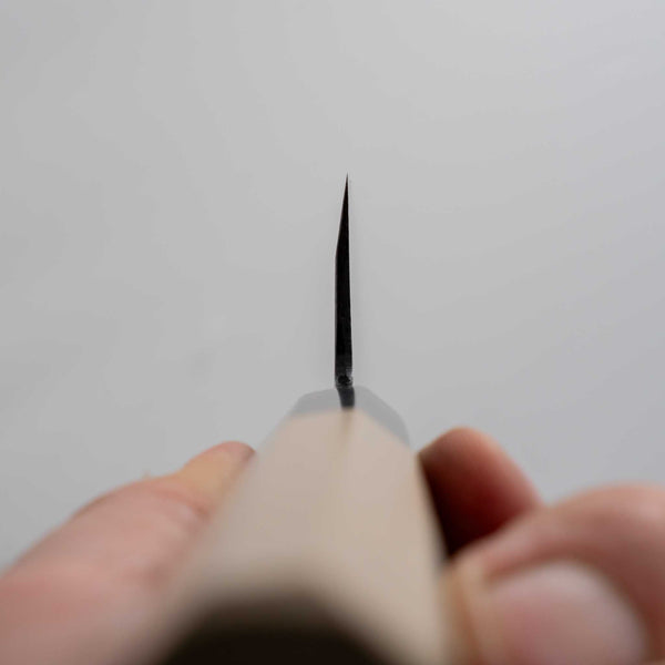 Hitohira White #2 Damascus Single-Bevel Honesuki Kaku 150mm Ho Wood Handle - Tetogi