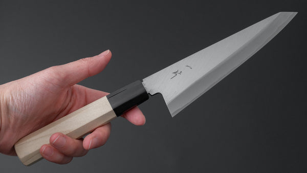 Hitohira White #2 Single-Bevel Honesuki Kaku 150mm Ho Wood Handle - Tetogi