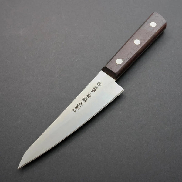 Kanehide Bessaku Left-Handed Honesuki Kaku 150mm Wood Handle - Tetogi