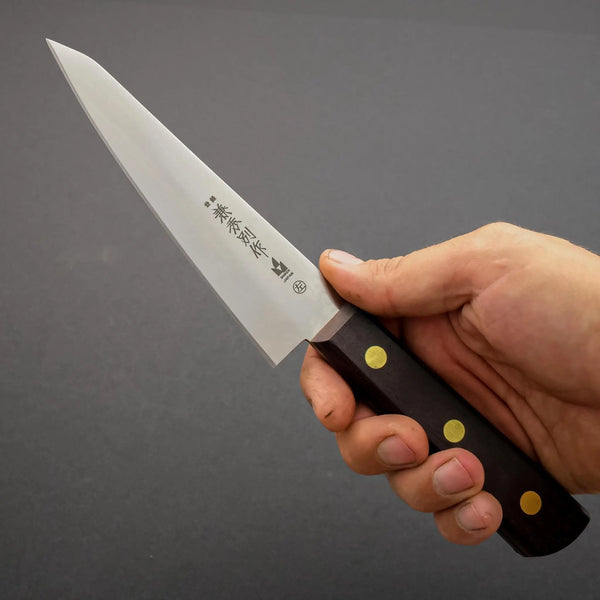 Kanehide Bessaku Left-Handed Honesuki Kaku 150mm Wood Handle - Tetogi
