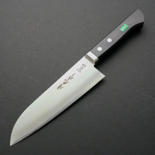 Morihei Kiyomitsu #140 Santoku 140mm Pakka Handle - Tetogi