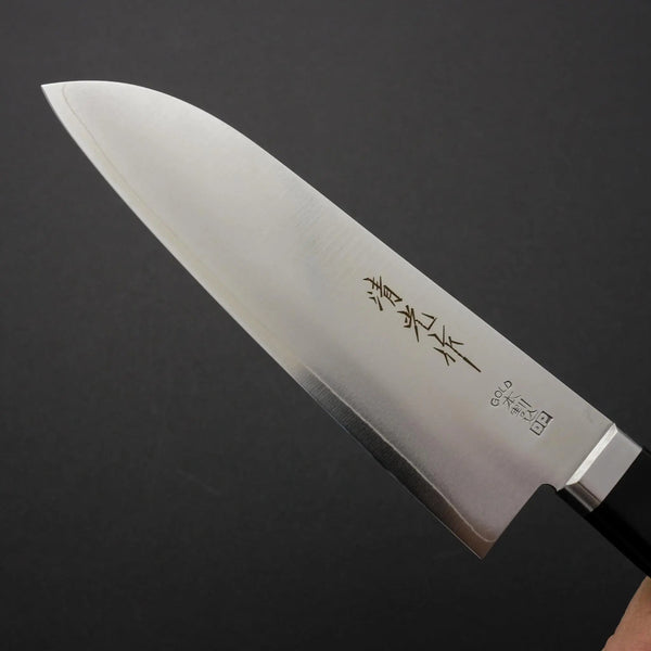 Morihei Kiyomitsu #140 Santoku 140mm Pakka Handle - Tetogi