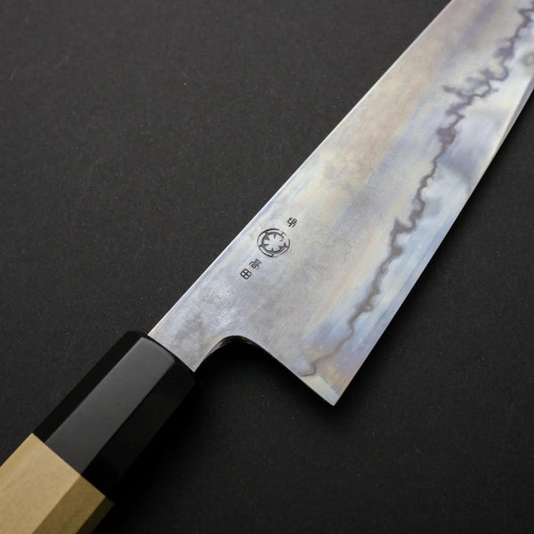 Takada no Hamono Blue #1 Suiboku Gyuto 210mm Ho Wood Handle - Tetogi