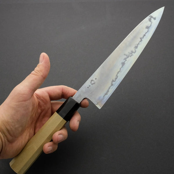 Takada no Hamono Blue #1 Suiboku Gyuto 210mm Ho Wood Handle - Tetogi