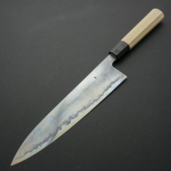Takada no Hamono Blue #1 Suiboku Gyuto 240mm Ho Wood Handle - Tetogi