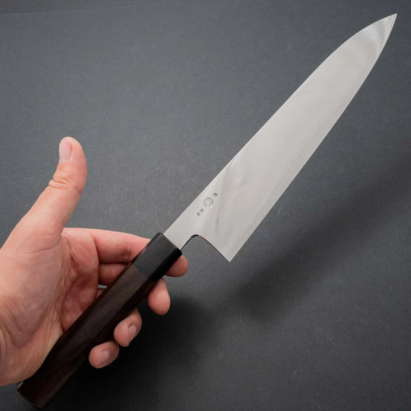 Takada no Hamono Silver #3 Suiboku Gyuto 240mm Wood Handle - Tetogi