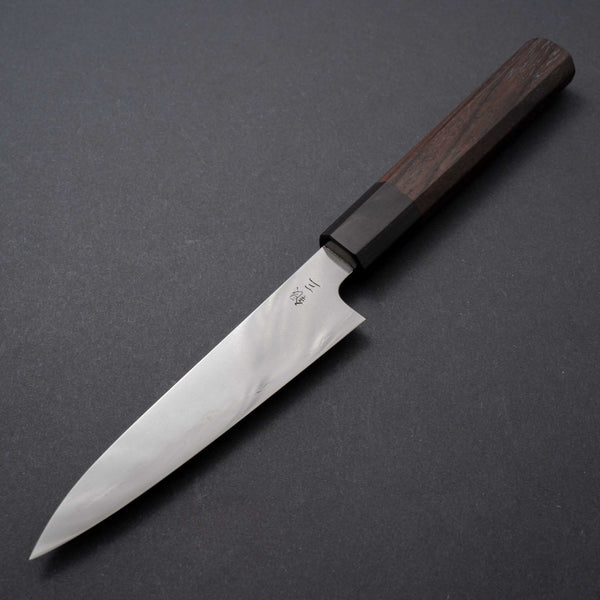 Takada no Hamono Silver #3 Suiboku Petty 135mm Wood Handle - Tetogi