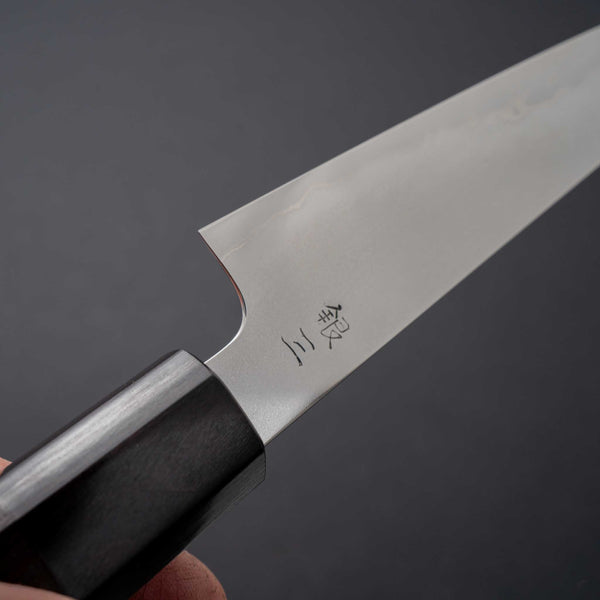 Takada no Hamono Silver #3 Suiboku Petty 135mm Wood Handle - Tetogi