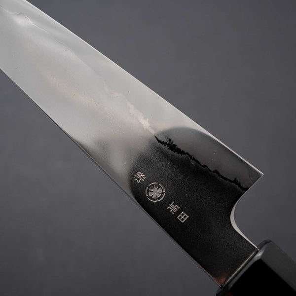 Takada no Hamono Silver #3 Suiboku Petty 135mm Wood Handle - Tetogi