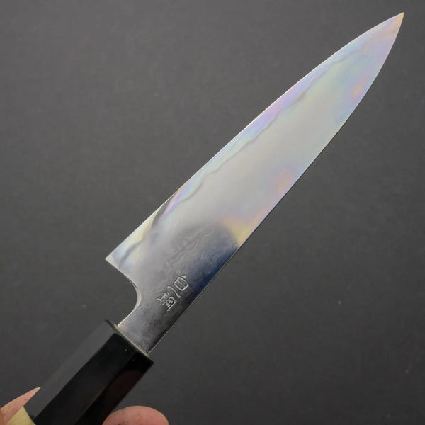 Takada no Hamono White #1 Suiboku Petty 135mm Ho Wood Handle - Tetogi