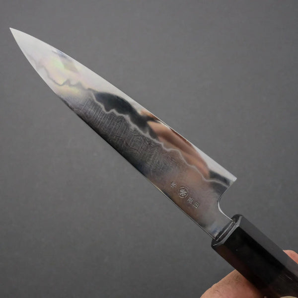 Takada no Hamono White #1 Suiboku Petty 135mm Wood Handle - Tetogi