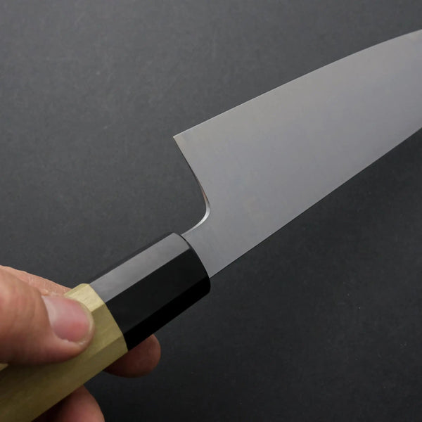 Takada no Hamono White #2 HH Santoku 180mm Ho Wood Handle - Tetogi